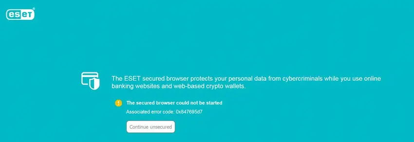 ESET Banking &amp; Payment protection